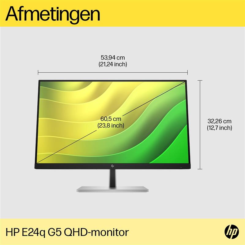 HP E24q G5 23 8i QHD Monitor