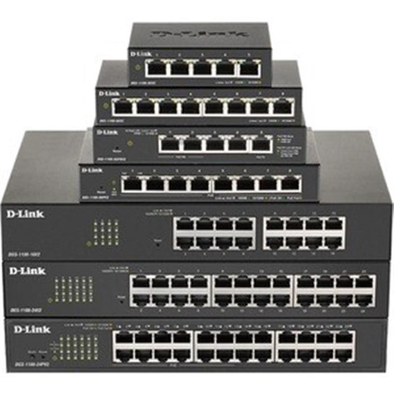 D-Link Switch DGS-1100-10MPV2/E 8xGBit/2xSFP 19 Managed PoE+ (130W) Ohne UK Stecker