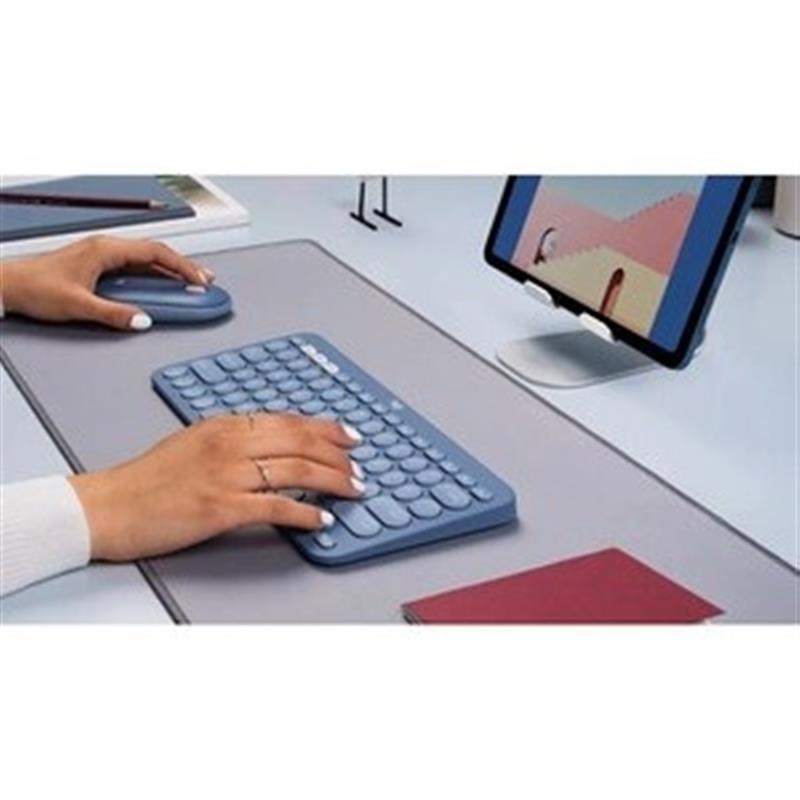 Logitech K380 FOR MAC MULTI-DEVICE BT KBD - BLUEBERRY - UK - INTNL toetsenbord QWERTY Brits Engels