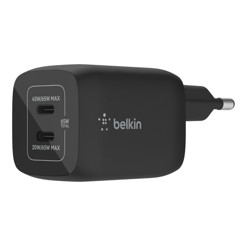 BELKIN 65W PD PPS Dual USB-C GaN Charger