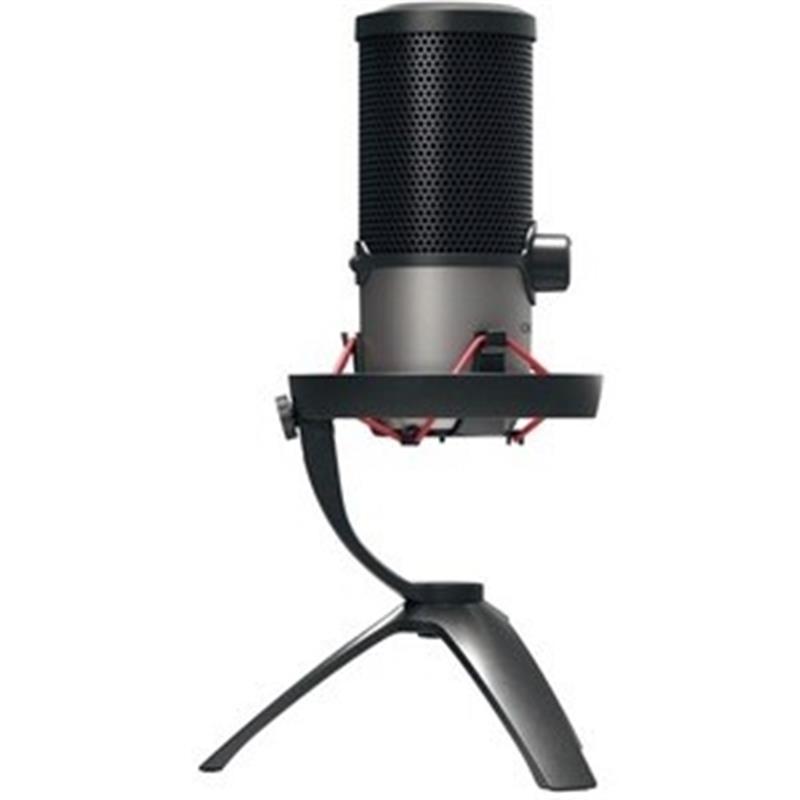 CHERRY Streaming UM 6.0 ADVANCED Microphone black/silver USB-Mikrofon für Streaming und Office mit Shock Mo