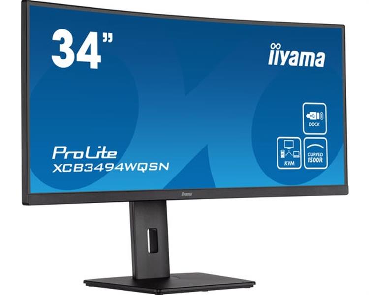 iiyama ProLite XCB3494WQSN-B5 LED display 86,4 cm (34"") 3440 x 1440 Pixels UltraWide Quad HD Zwart