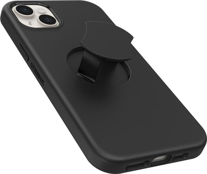 OtterBox OtterGrip Symmetry hoes voor iPhone 14 Plus voor MagSafe, valbestendig, beschermhoes met ingebouwde grip, 3x getest volgens militaire standaa