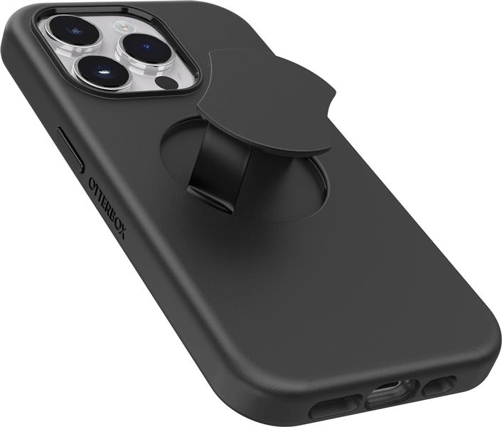 OtterBox OtterGrip Symmetry hoes voor iPhone 14 Pro voor MagSafe, valbestendig, beschermhoes met ingebouwde grip, 3x getest volgens militaire standaar
