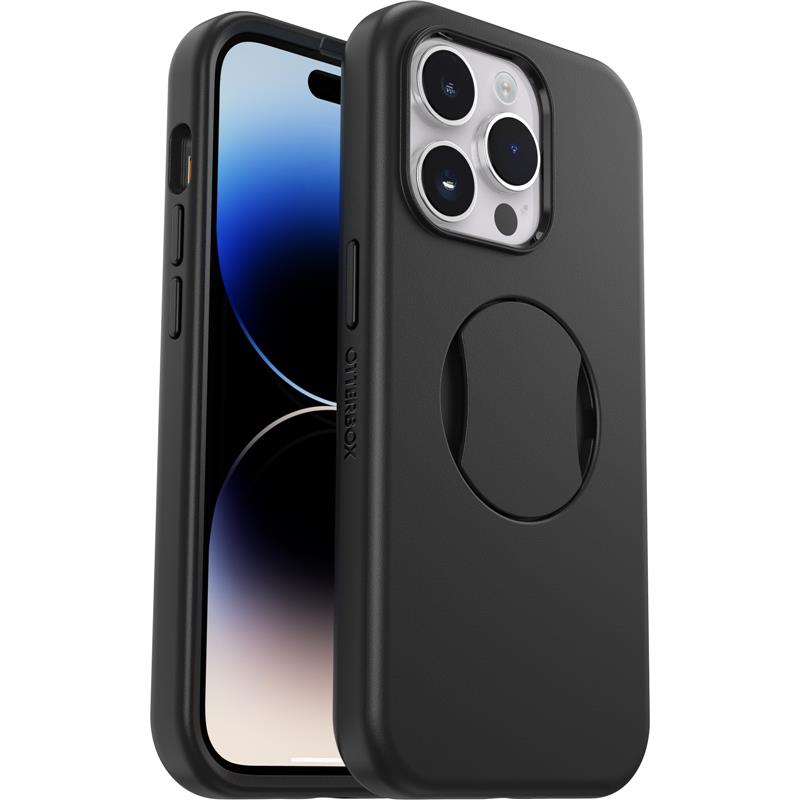 OtterBox OtterGrip Symmetry hoes voor iPhone 14 Pro voor MagSafe, valbestendig, beschermhoes met ingebouwde grip, 3x getest volgens militaire standaar