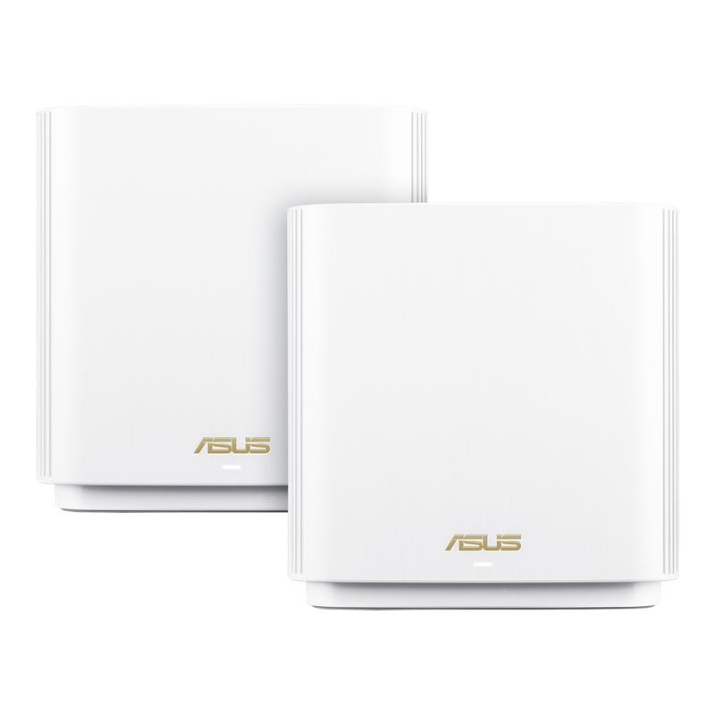 ASUS ZenWiFi AX XT8 (W-2-PK) draadloze router Gigabit Ethernet Tri-band (2.4 GHz / 5 GHz / 5 GHz) 4G Wit