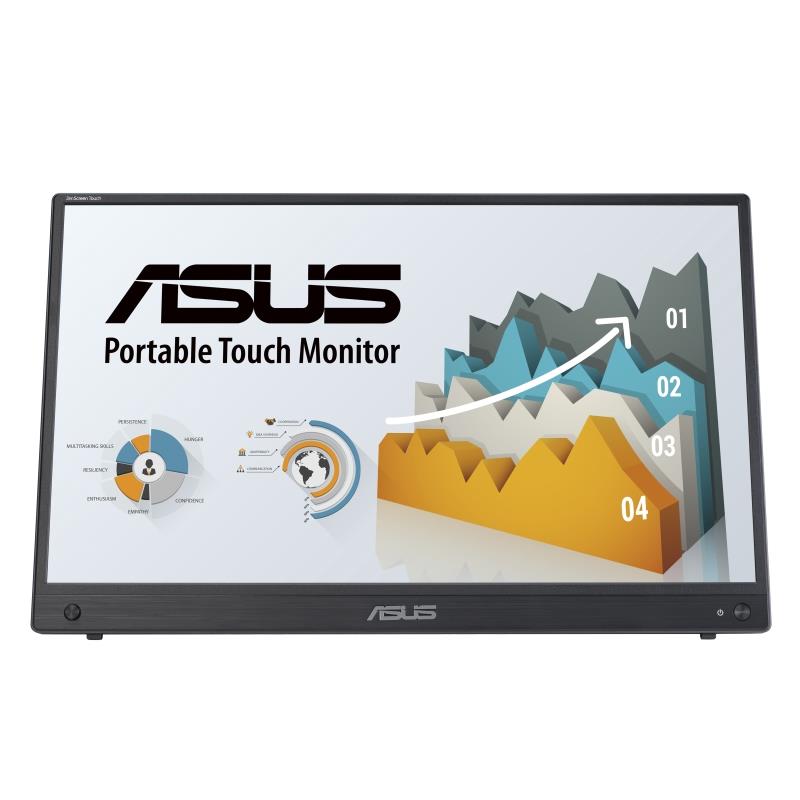 ASUS ZenScreen MB16AHT 39,6 cm (15.6"") 1920 x 1080 Pixels Full HD Touchscreen Zwart