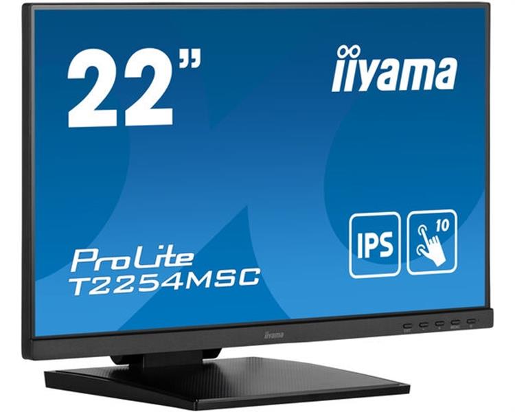 iiyama ProLite T2254MSC-B1AG computer monitor 54,6 cm (21.5"") 1920 x 1080 Pixels Full HD LED Touchscreen Zwart