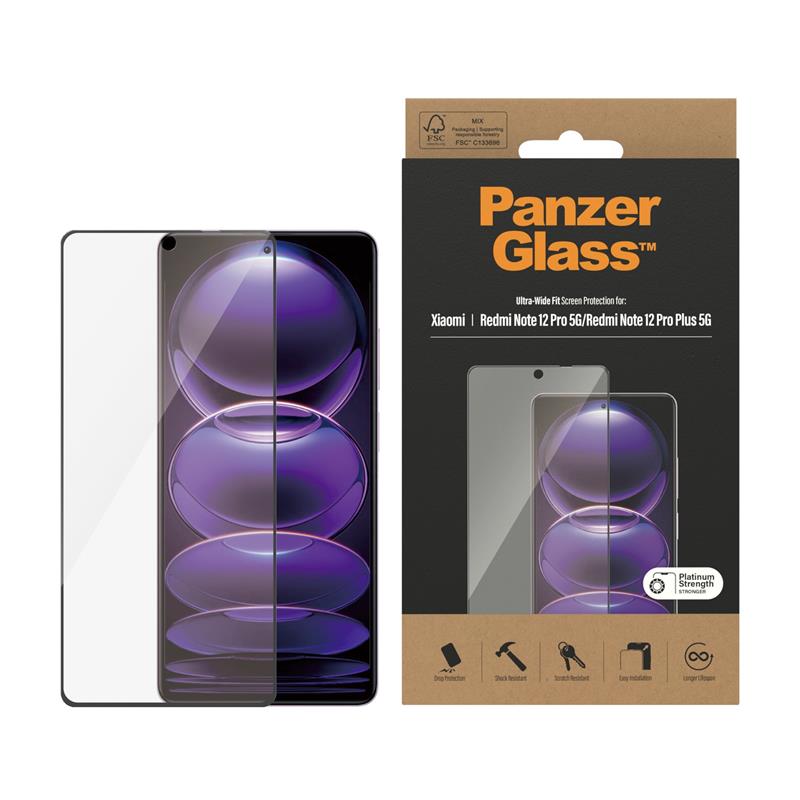 PanzerGlass Xiaomi Redmi Note 12 Pro 5G Redmi Note 12 Pro Plus 5G Ultra-Wide Fit