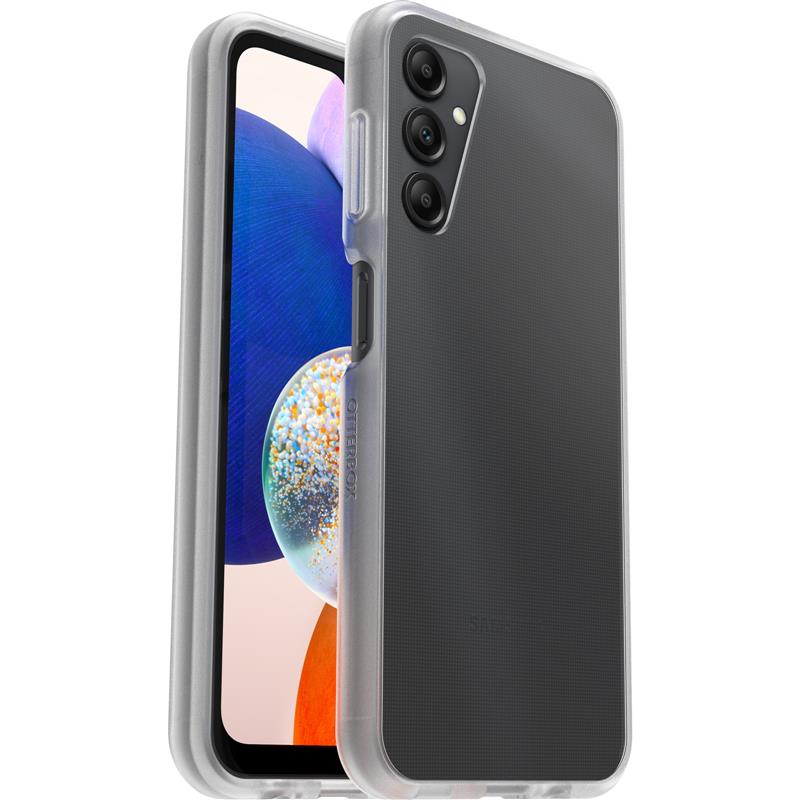 OtterBox React-hoesje voor Galaxy A14 5G, schokbestendig, valbestendig, ultradun, beschermende, getest volgens militaire standaard, Antimicrobieel, Zw