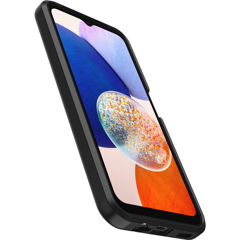 OtterBox React-hoesje voor Galaxy A14 5G, schokbestendig, valbestendig, ultradun, beschermende, getest volgens militaire standaard, Antimicrobieel, Zw