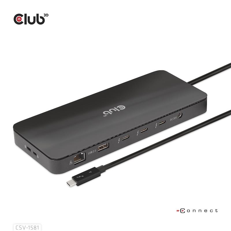 CLUB3D Thunderbolt 4 Certified 11-in-1 Docking Station