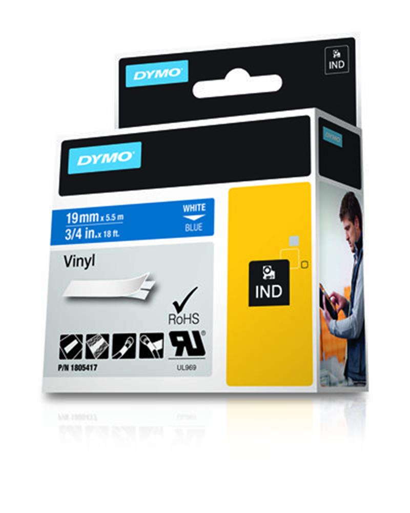 DYMO 1805417 labelprinter-tape Wit op blauw