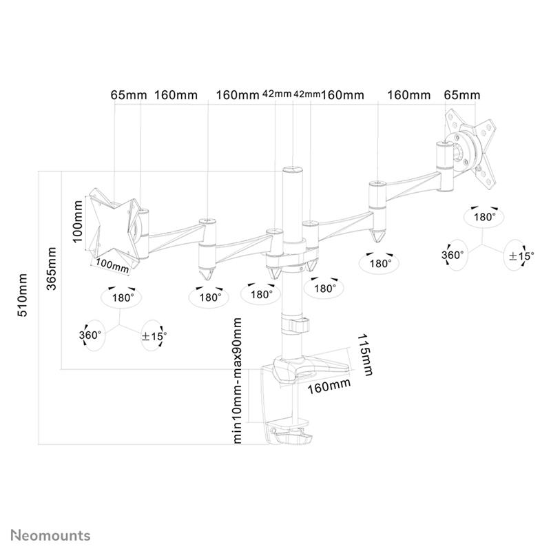 Neomounts monitorarm