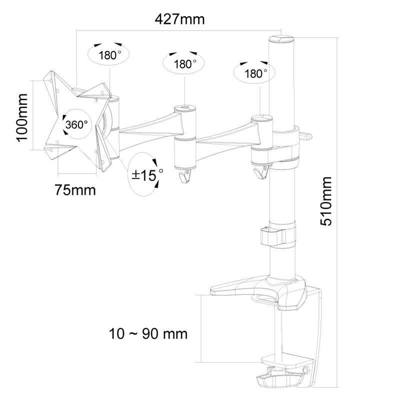 Neomounts monitorarm