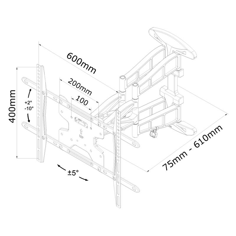 Newstar flatscreen wandsteun