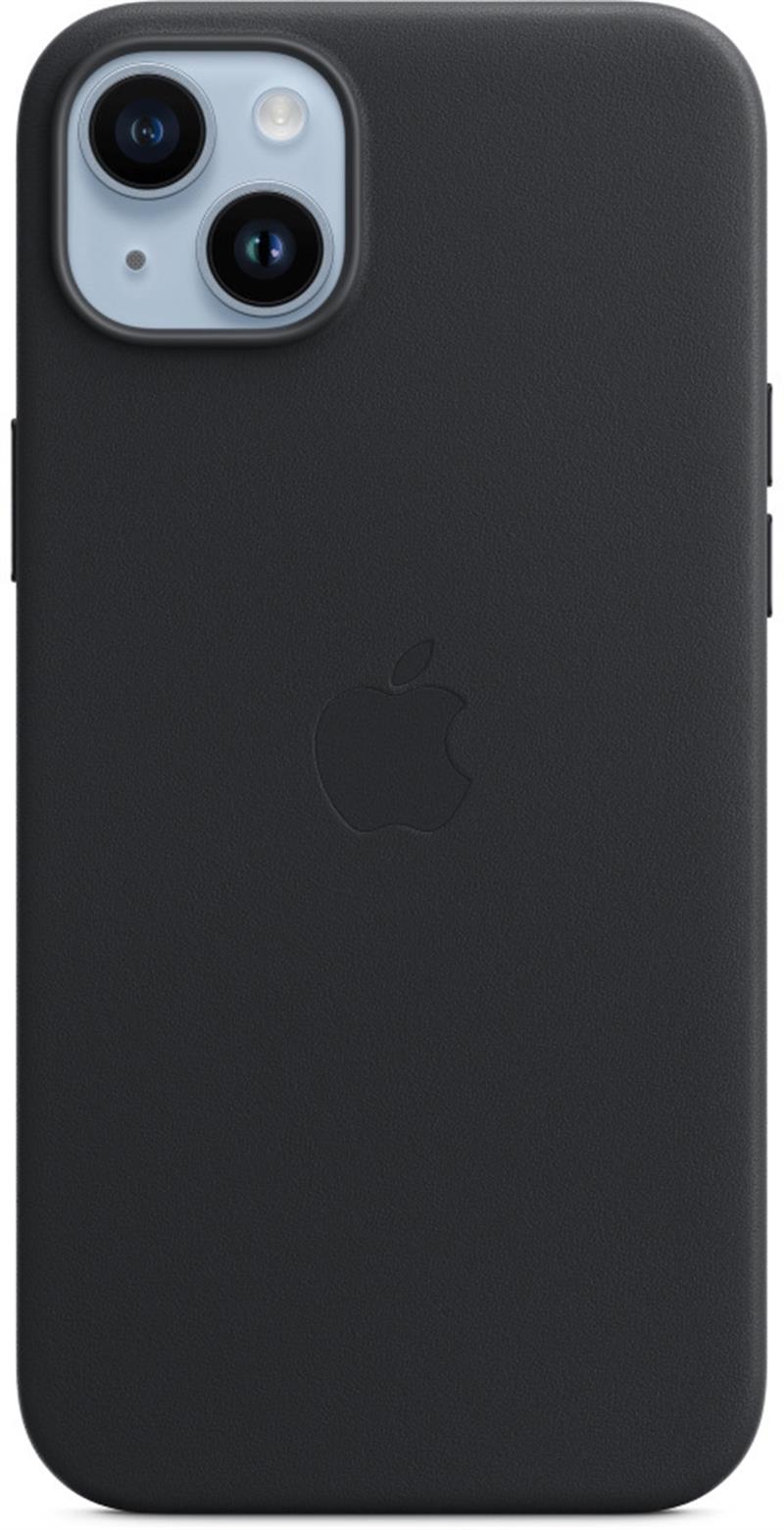 Apple iPhone 14 Plus Leather Case with MagSafe Midnight Black 