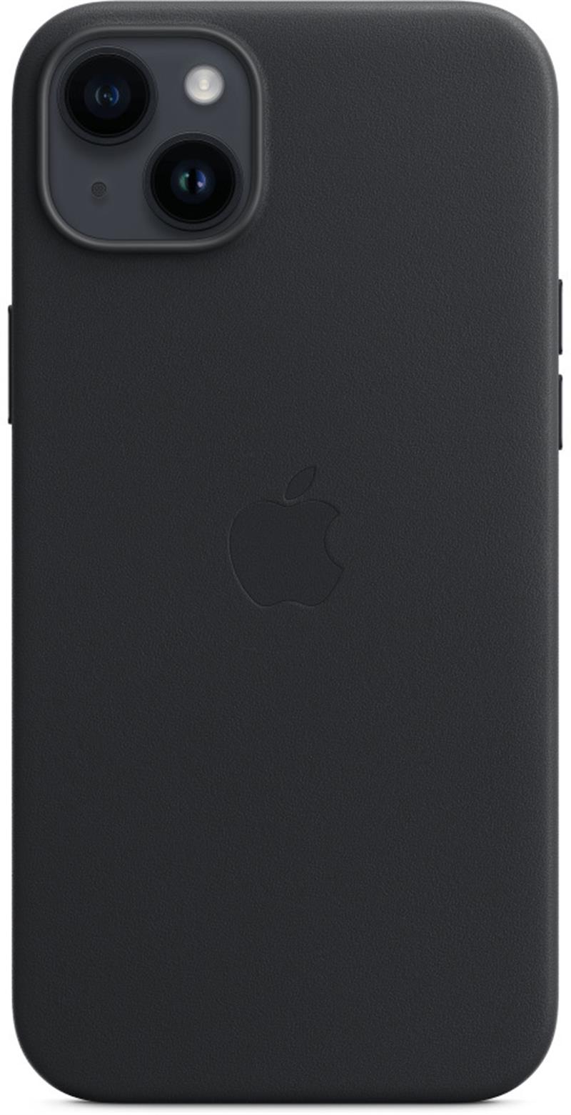 Apple iPhone 14 Plus Leather Case with MagSafe Midnight Black 