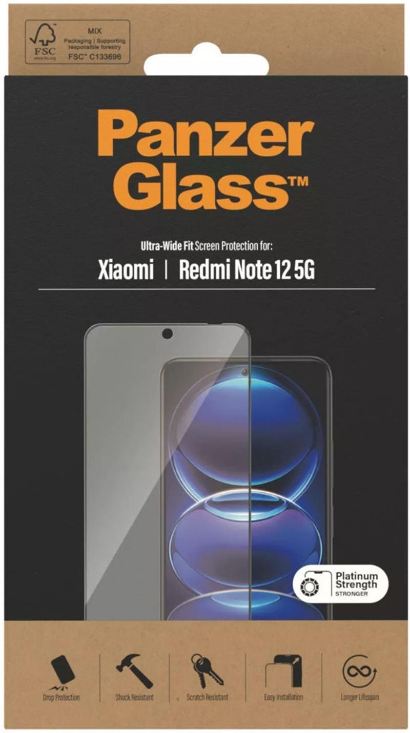 PanzerGlass Xiaomi Redmi Note 12 5G Ultra-Wide Fit
