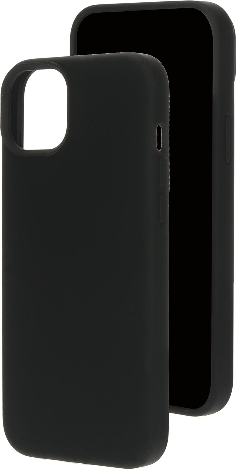 Mobiparts Silicone Cover Apple iPhone 15 Plus Black Magsafe Compatible 