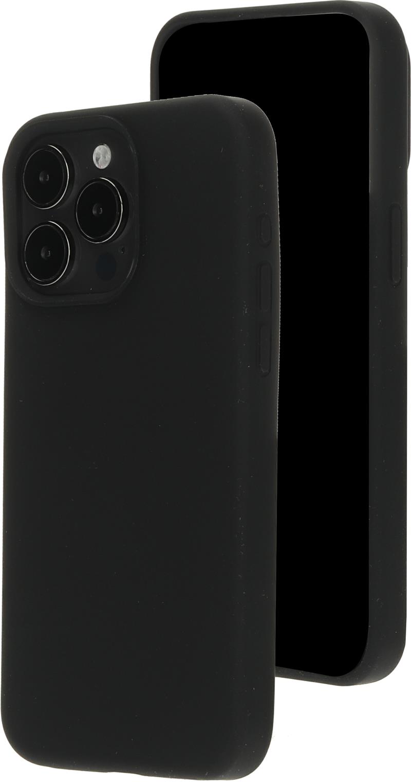 Mobiparts Silicone Cover Apple iPhone 15 Pro Max Black Magsafe Compatible 