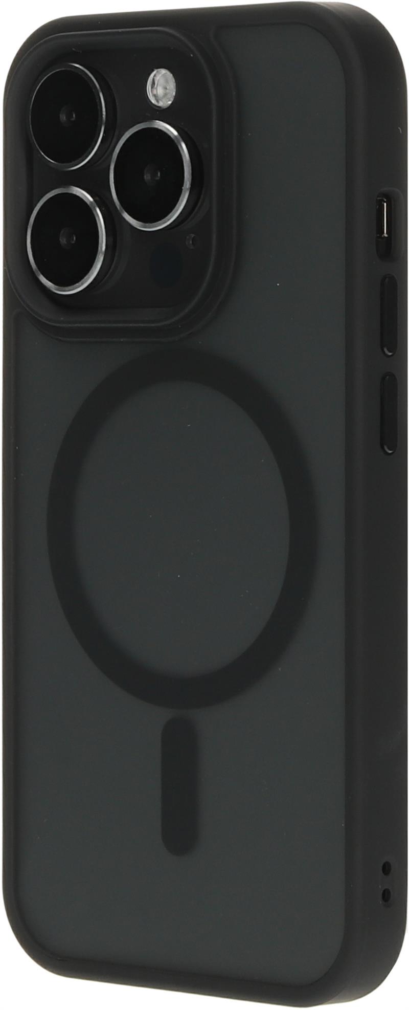 Mobiparts Hardcover Apple iPhone 15 Pro Satin Black Magsafe Compatible 
