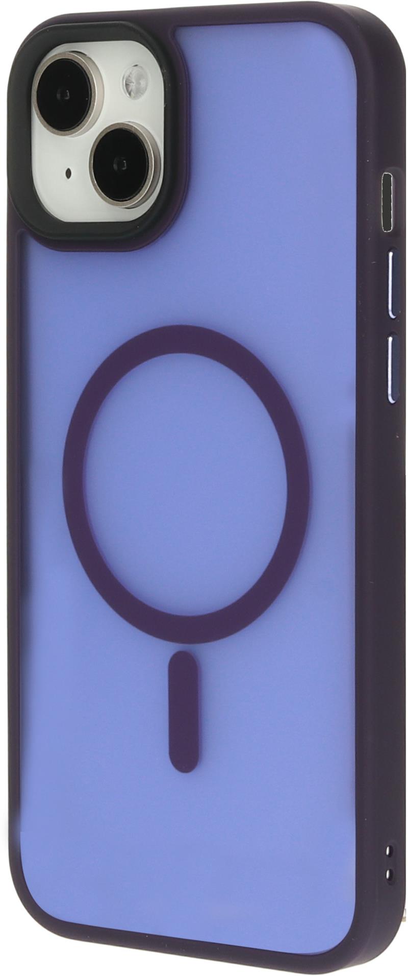 Mobiparts Hardcover Apple iPhone 15 Plus Satin Purple Magsafe Compatible 