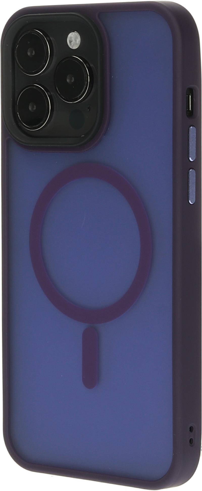 Mobiparts Hardcover Apple iPhone 15 Pro Max Satin Purple Magsafe Compatible 