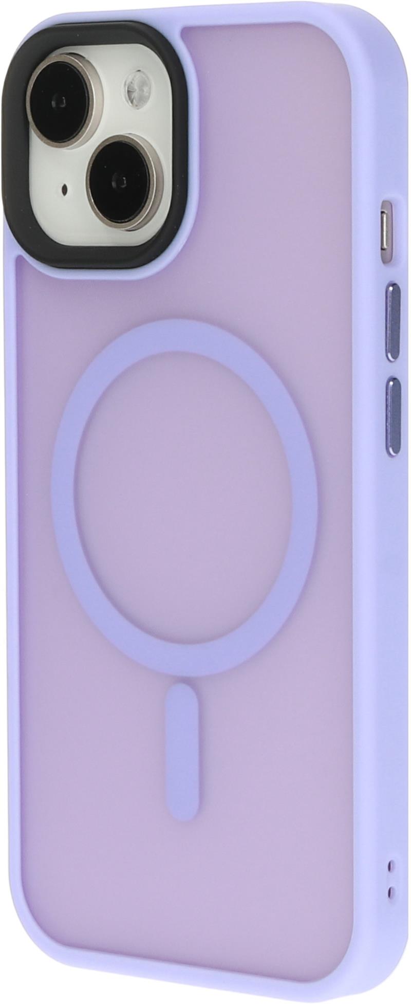 Mobiparts Hardcover Apple iPhone 15 Satin Lila Magsafe Compatible 
