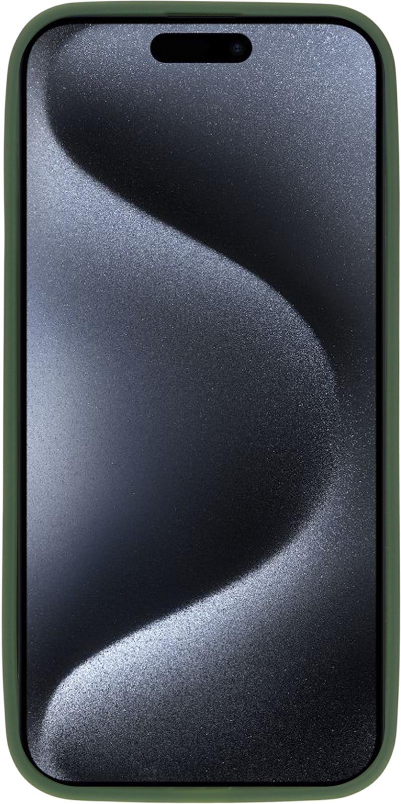 Mobiparts Hardcover Apple iPhone 15 Pro Max Satin Green Magsafe Compatible 