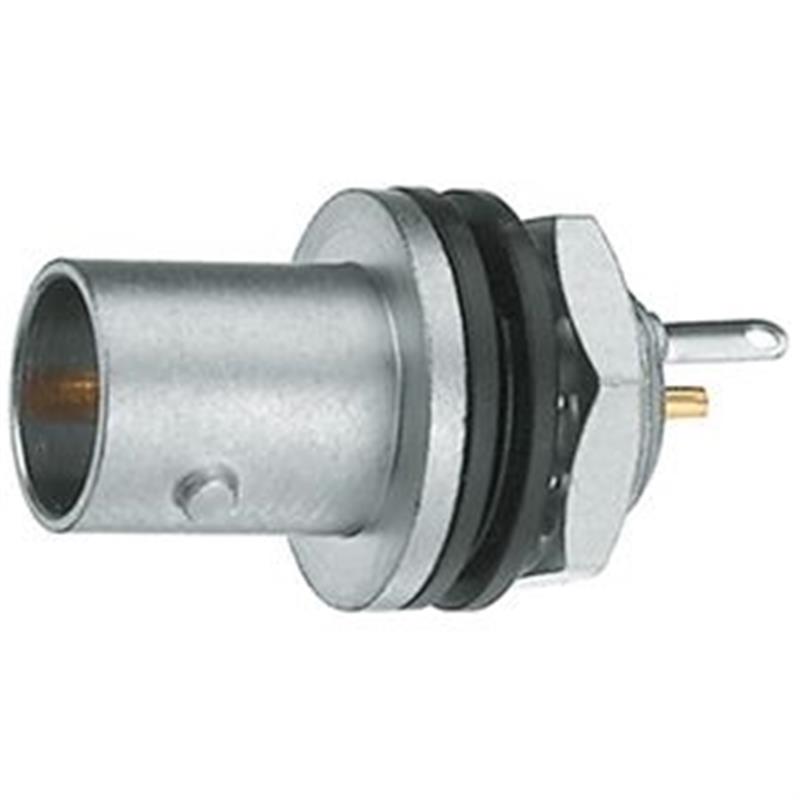 Appliance socket BNC nickel-coloured 75 Ohm