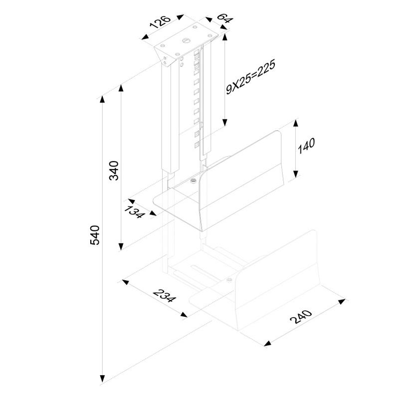 Neomounts cpu houder