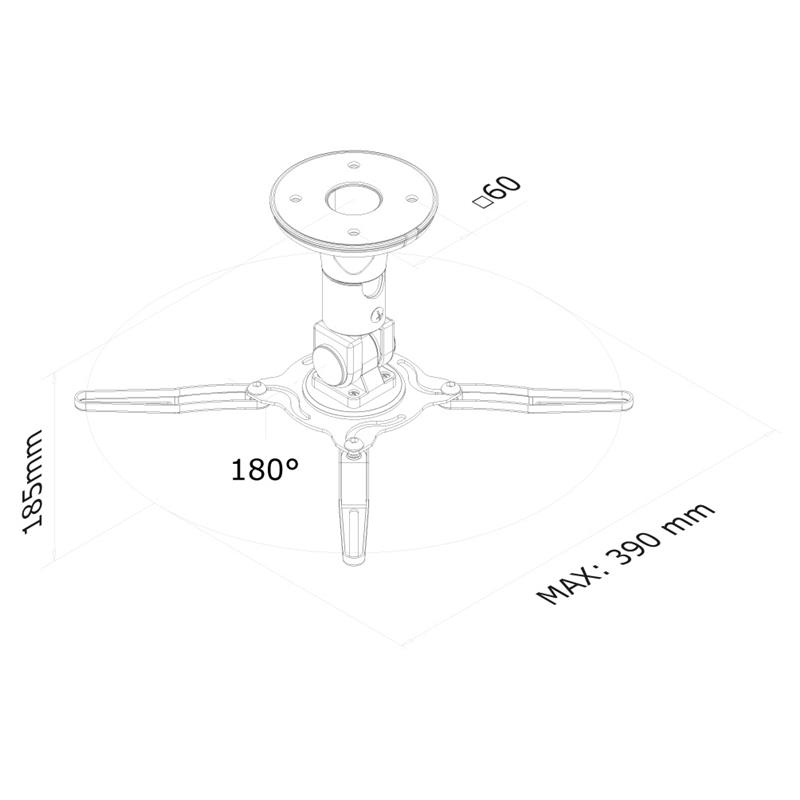 Neomounts projector plafondsteun