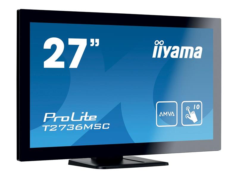 iiyama ProLite T2736MSC-B1 touch screen-monitor 68,6 cm (27"") 1920 x 1080 Pixels Zwart Multi-touch