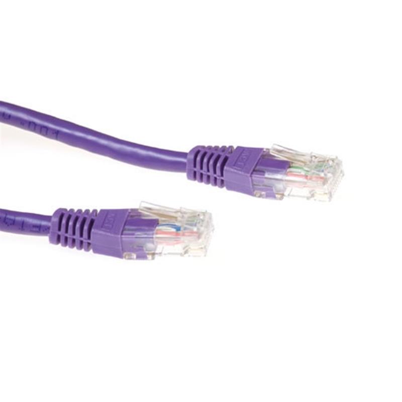 ACT CAT6A UTP 5m netwerkkabel Paars U/UTP (UTP)