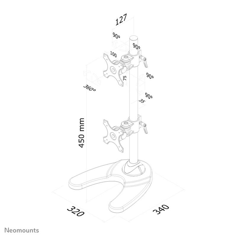 Neomounts monitor stand