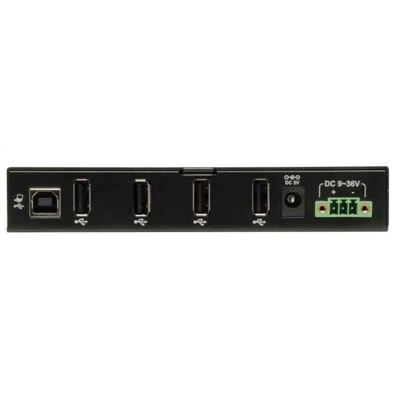 Tripp Lite U223-004-IND interface hub USB 2.0 480 Mbit/s Zwart