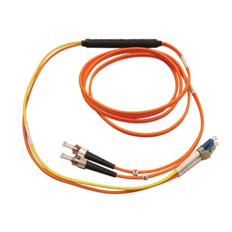 Tripp Lite N422-03M Glasvezel kabel 3 m ST LC Oranje, Geel