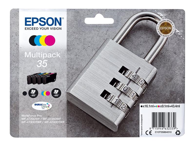 Epson Padlock Multipack 4-colours 35 DURABrite Ultra Ink