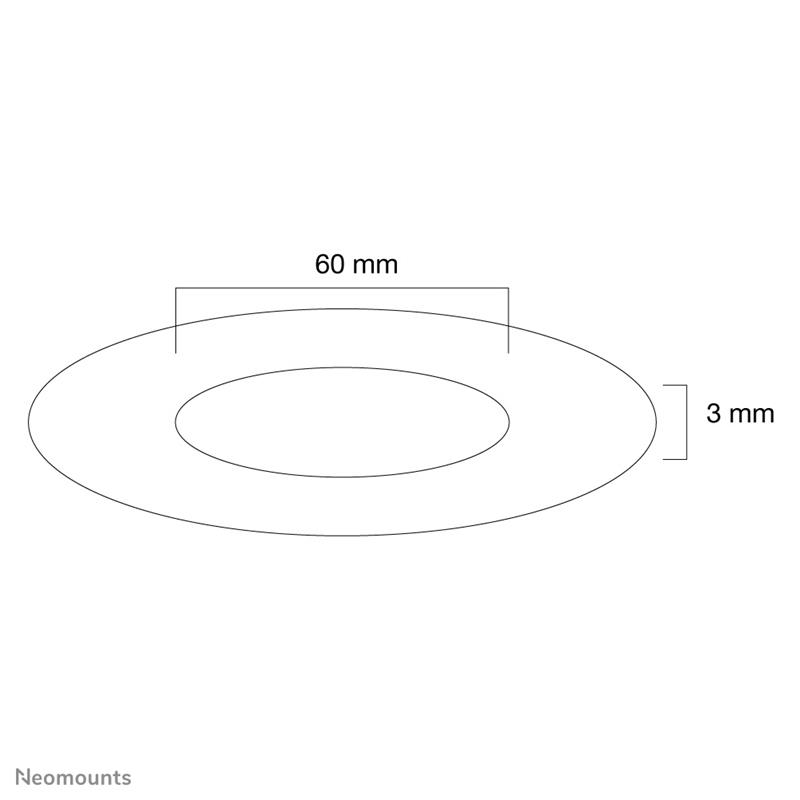 Neomounts afdekrozet