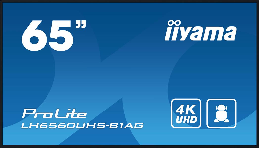 iiyama PROLITE Digitaal A-kaart 165,1 cm (65"") LED Wifi 500 cd/m² 4K Ultra HD Zwart Type processor Android 11 24/7