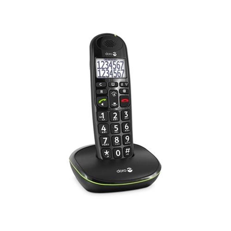 Doro PhoneEasy 110 DECT-telefoon Zwart Nummerherkenning