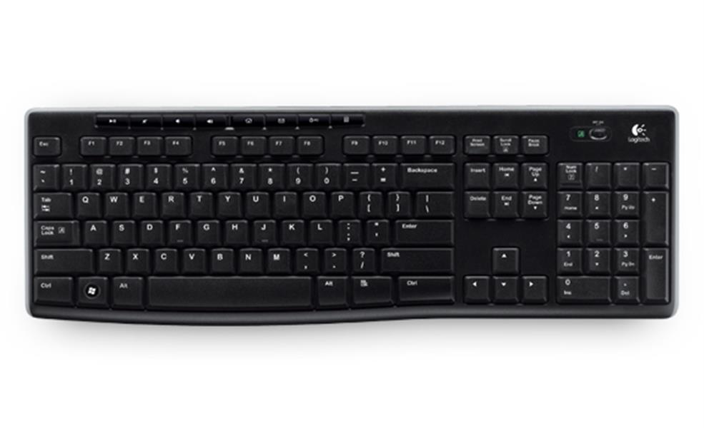 Logitech Wireless Keyboard K270 toetsenbord RF Draadloos Turks Zwart