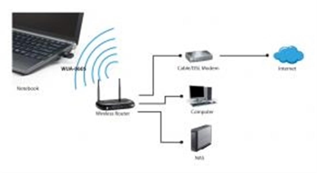 LevelOne WUA-0605 netwerkkaart WLAN 300 Mbit/s