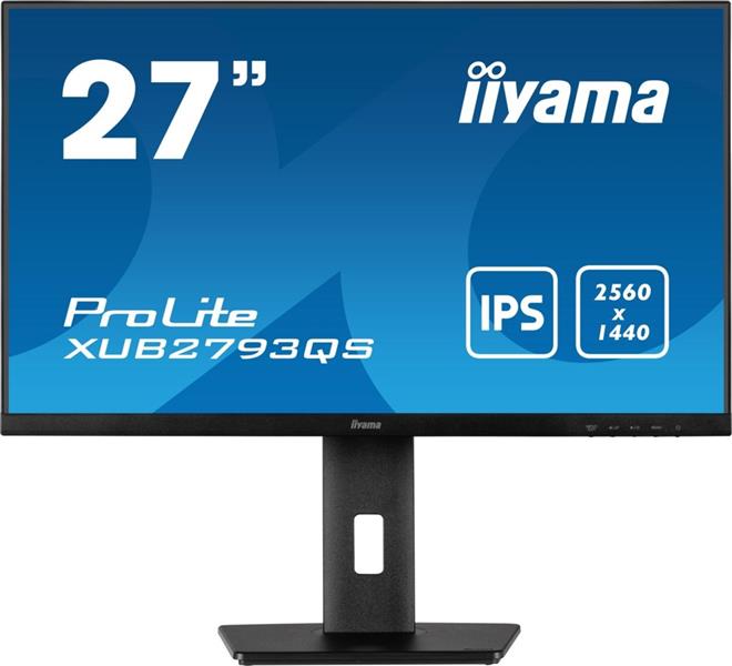 iiyama ProLite XUB2793QS-B1 computer monitor 68,6 cm (27"") 2560 x 1440 Pixels Wide Quad HD LED Zwart