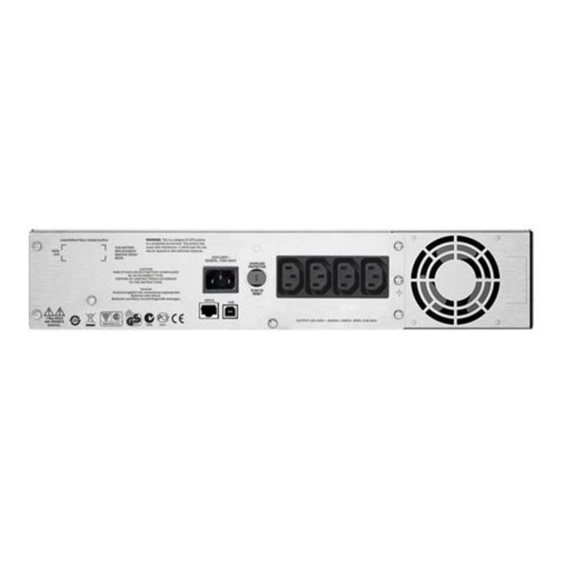 APC Smart-UPS SMC1500I-2U Noodstroomvoeding - 4x C13, USB, Rack Mountable, 1500VA