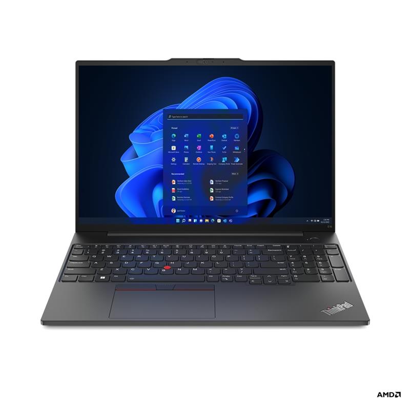 Lenovo ThinkPad E16 Laptop 40,6 cm (16"") WUXGA AMD Ryzen™ 7 7730U 16 GB DDR4-SDRAM 512 GB SSD Wi-Fi 6 (802.11ax) Windows 11 Pro Zwart