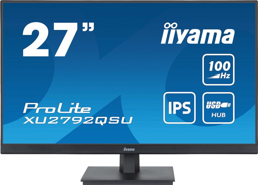 iiyama ProLite computer monitor 68,6 cm (27"") 2560 x 1440 Pixels Dual WQHD LED Zwart