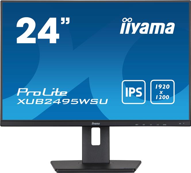 iiyama ProLite XUB2495WSU-B5 computer monitor 61,2 cm (24.1"") 1920 x 1200 Pixels WUXGA LCD Zwart