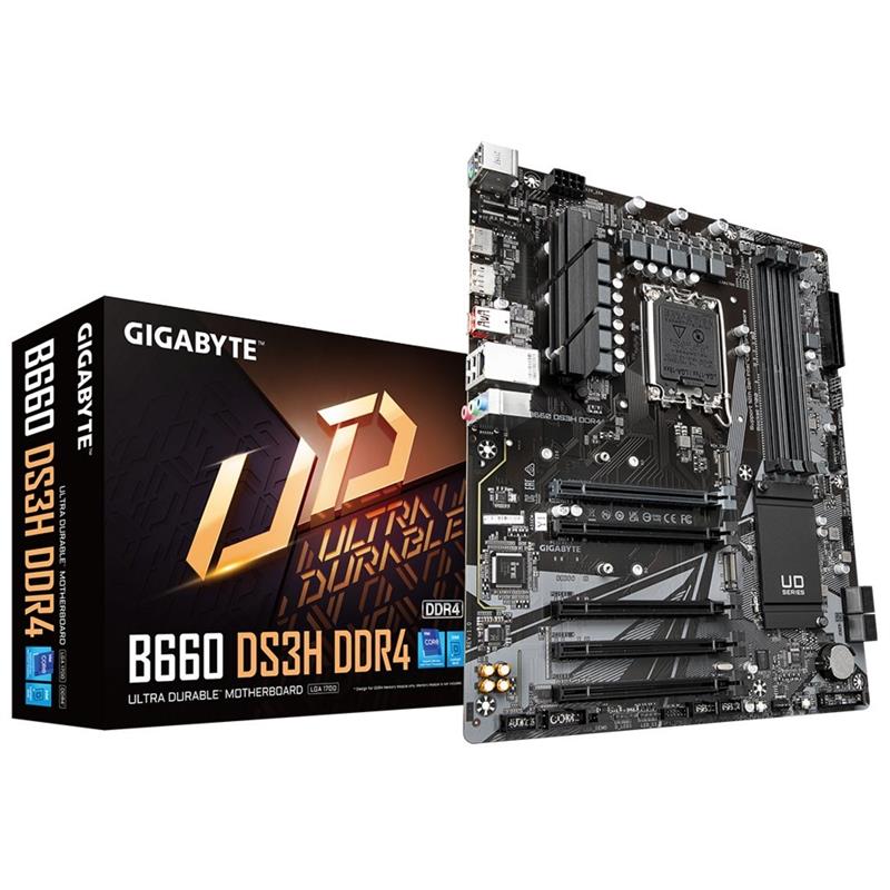 Gigabyte B660 DS3H DDR4 moederbord Intel B660 LGA 1700 ATX